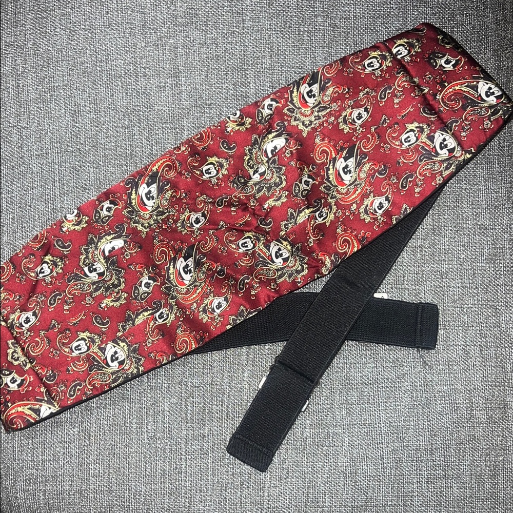 Vintage Disney Mickey Mouse Holiday Special Occasion weeding Tuxedo waist belt